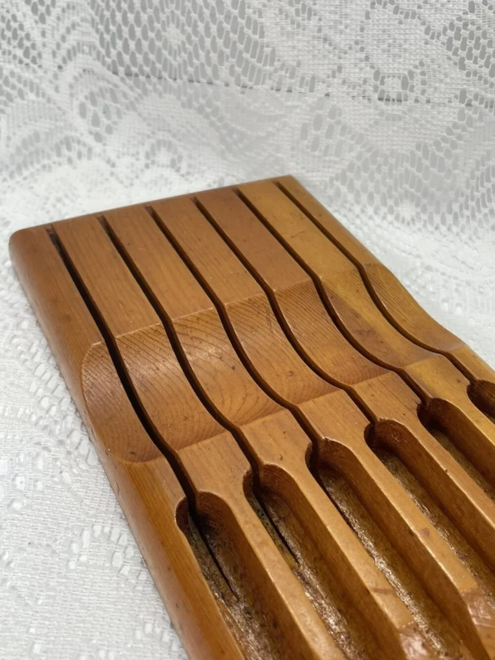 Vtg STEAK KNIFE Wood Case. Empty Case.